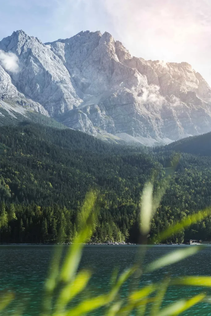 Zugspitze w oddali